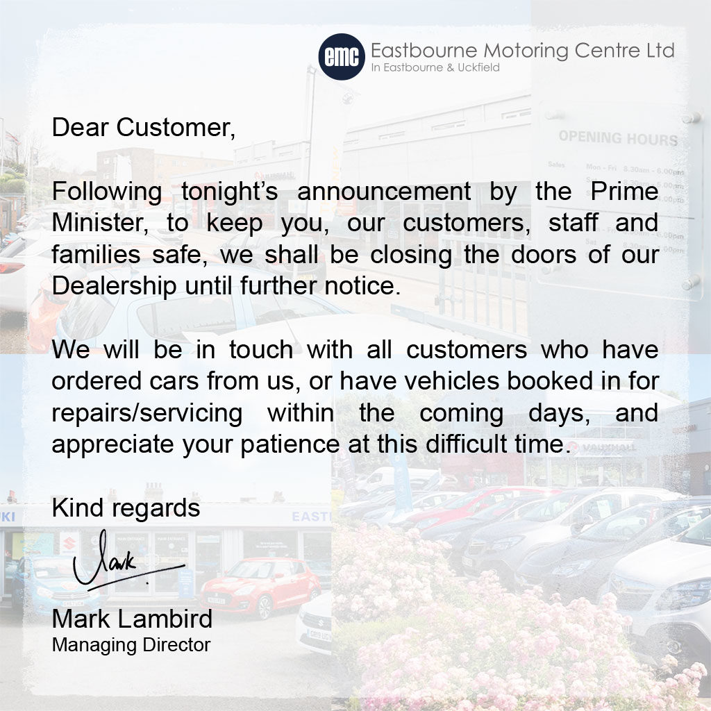 EMC Message from the PM