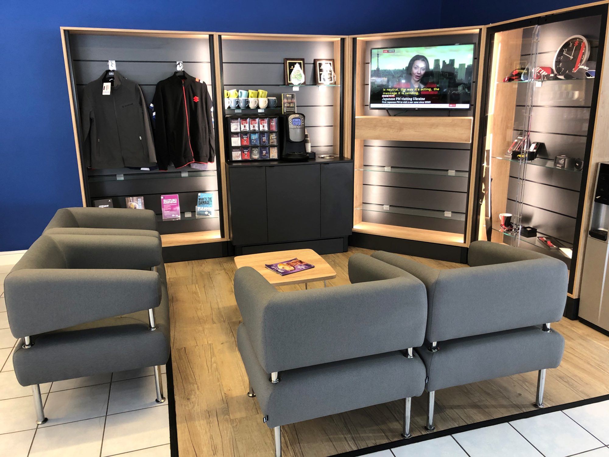Eastbourne Suzuki's New Customer Waiting Area