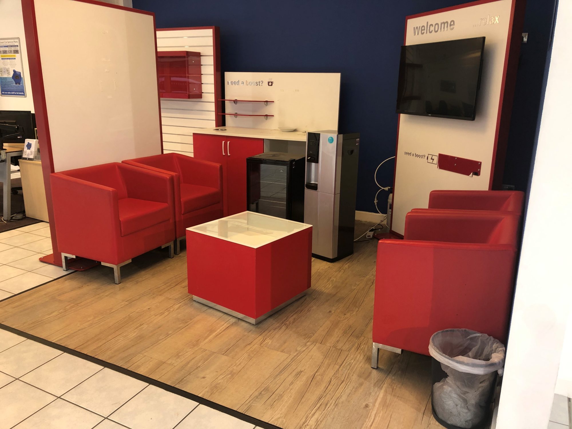 Eastbourne Suzuki's Old Customer Waiting Area