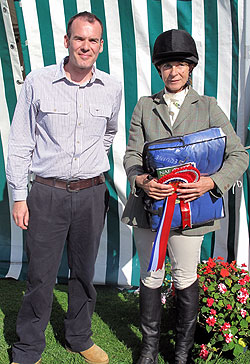 Oliver Hodges (EMC) with the winner, Frances Davies