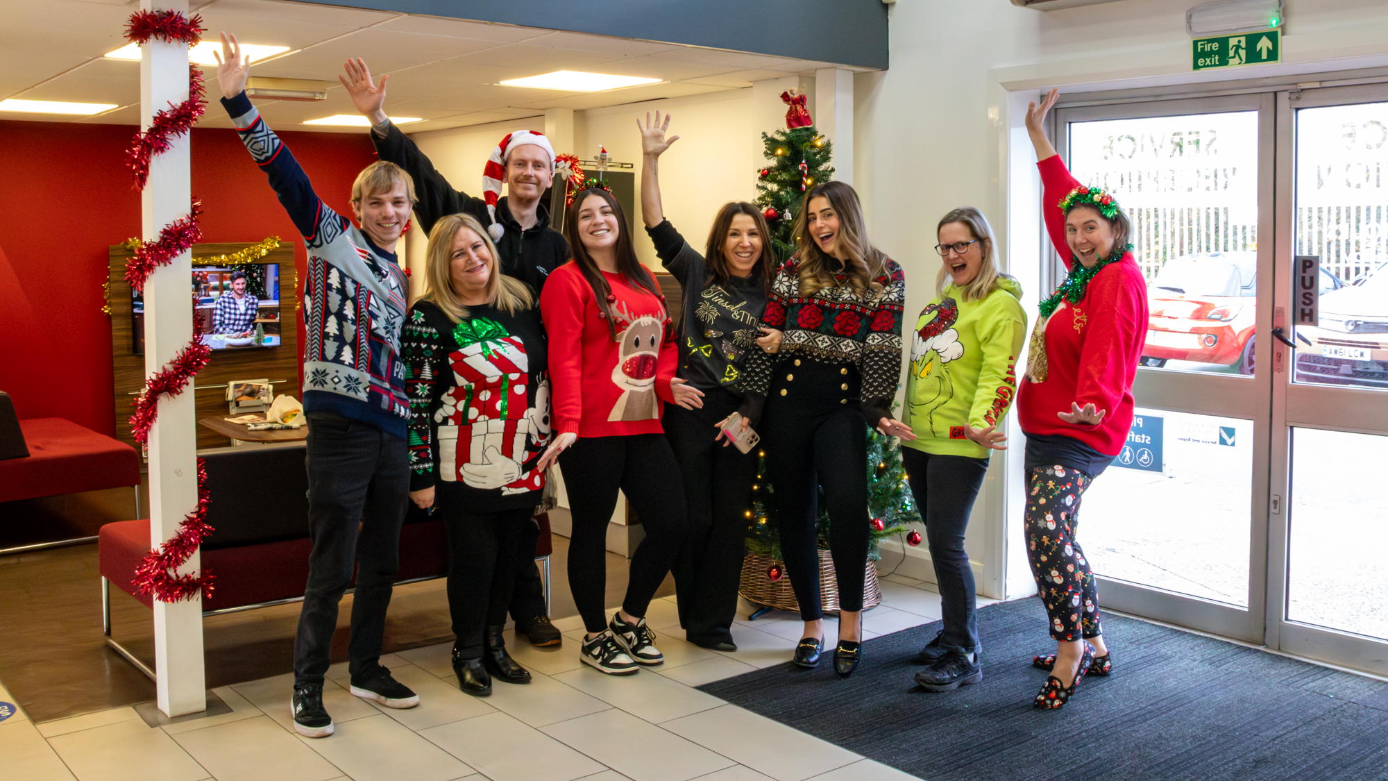 Staff Wearing Christmas Jumpers